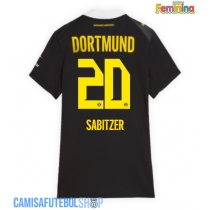 Camisa de time de futebol Borussia Dortmund Marcel Sabitzer #20 Replicas 2º Equipamento Feminina 2026-27 Manga Curta